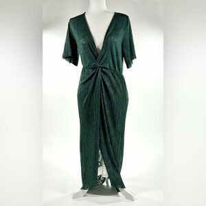 All In Favor Green Maxi Dress – Size XS